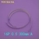 2-100pcsNew AWM 20624 80C 60V VW-1 FFC FPC плоский гибкий кабель 0,5 мм шаг 16 pin длина 300 мм вперед гибкий кабель типа A