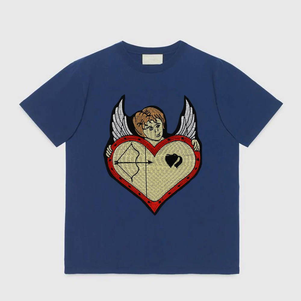 Вышивка Крыло ангела аппликация в форме сердца вышивка Купидон сделай сам утюжок