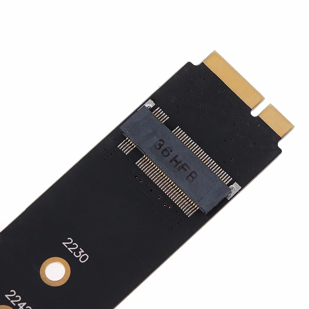 M.2 SATA SSD конвертер адаптер карта черный для Apple 2012 MacBook Air A1465 A1466 высокое