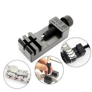 Ремешок для наручных часов, съемный инструмент, регулятор, черный Регулируемый Съемник из АБС-пластика для ремонта часов с 4 запасными иглами