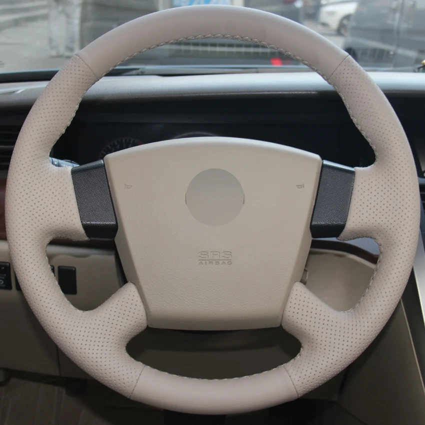 Прошитая вручную Обложка рулевого колеса для Nissan Teana 2003 2008 Old Renualt Samsung SM5|car steering wheel
