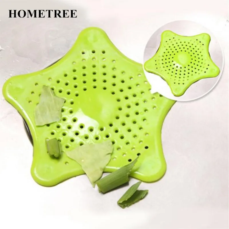 Силиконовые фильтры для ванной комнаты HOMETREE слива антиблокирующие волосы