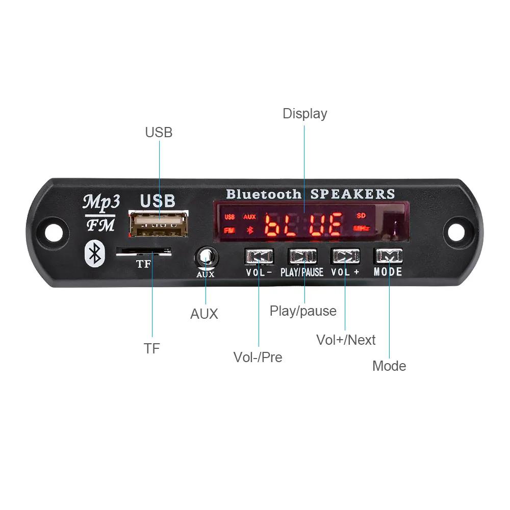 AIYIMA 15Wx2 Bluetooth усилитель доска MP3 декодер плата Bluetooth 5,0 приемник WAV APE FLAC аудио декодирование USB TF FM AUX