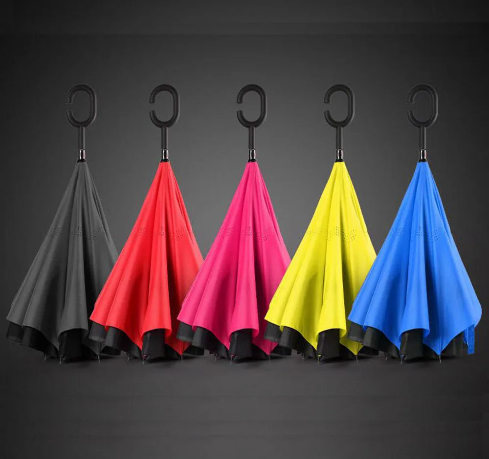 Новый Лучше Brella Двойной Слой/Перевернутый/Назад Открытие Зонтик|umbrella can|umbrella