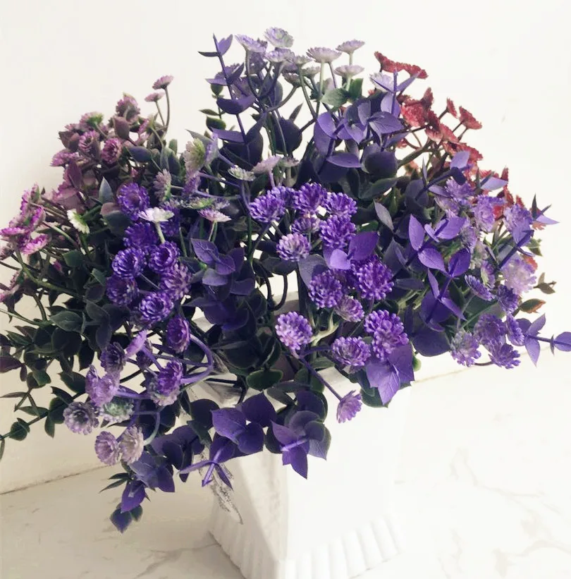 Искусственный цветок Babysbreath 10 шт. пластмассовый гипсофил для свадебного букета