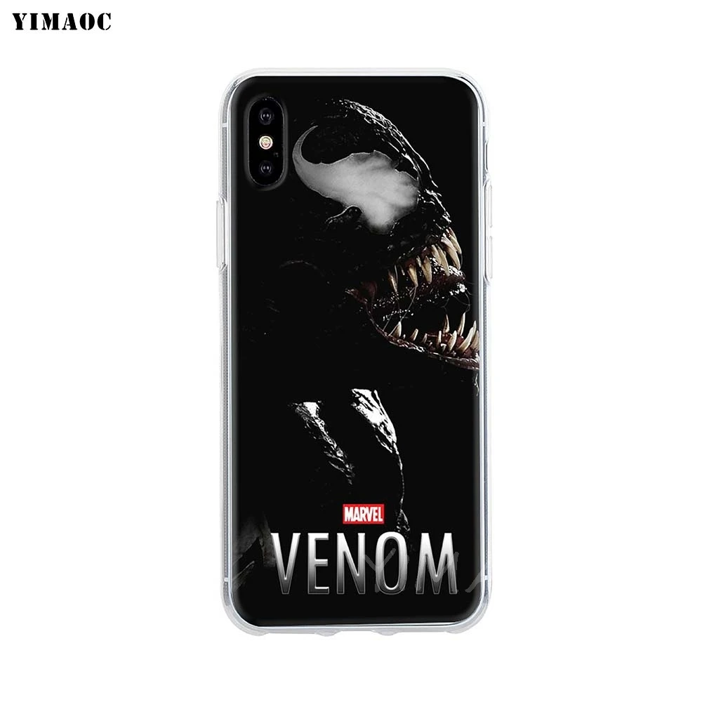 Мягкий чехол YIMAOC Musaranas Venom TPU силиконовый для iPhone 8 7 6 6S Plus 5 5S SE X XR XS 11 Pro Max | Мобильные
