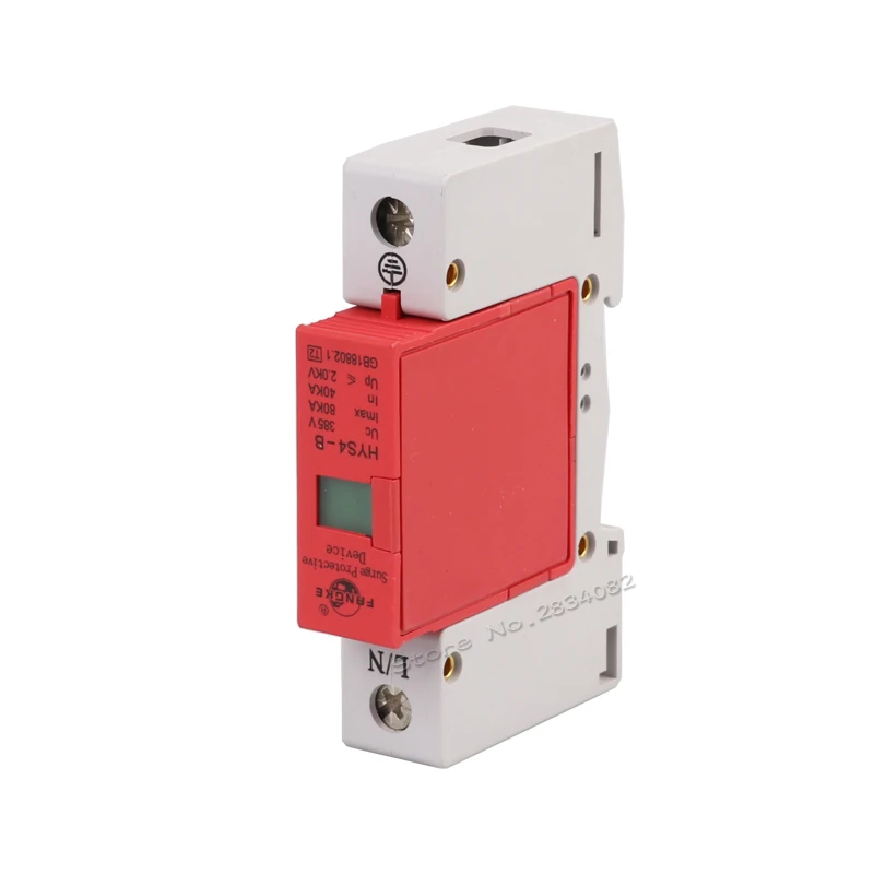 385V 40KA ~ 80KA 1 P pole SPD House Защита от перенапряжения защитное Низковольтное устройство