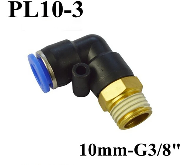 Бесплатная доставка PL10-3 Пневматический фитинг 10 мм-g3/8 &quot10 шт/партия фитинги для