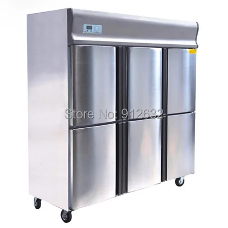 Вертикальная холодная кухня с морозильной камерой 6 дверей 2 8C 12 ~ 18C температуры