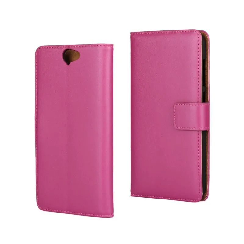 Genuine Leather Wallet Flip Cover Phone Case for hTC One A9 M9 Plus M8 M7 M4 with Card Slot Holder | Мобильные телефоны и