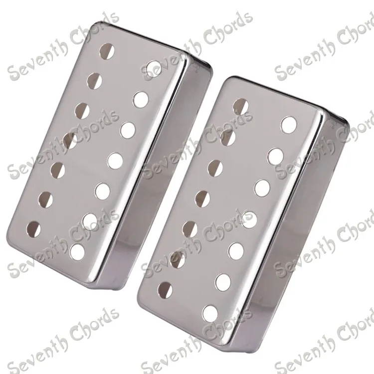 2 предмета латунь 7 Строка Электрогитары пикап крышка хамбакера хром черный