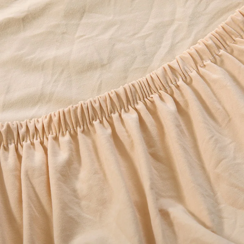 Бежевое покрытие для дивана полноразмерное эластичное из эластичной ткани 1/2/3