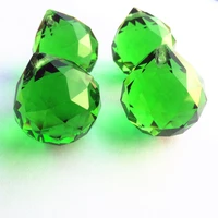 94pcslot 30mm green faceted glass crystal balls for chandeliers crystal hanging pendants lighting suncatcher parts decoration