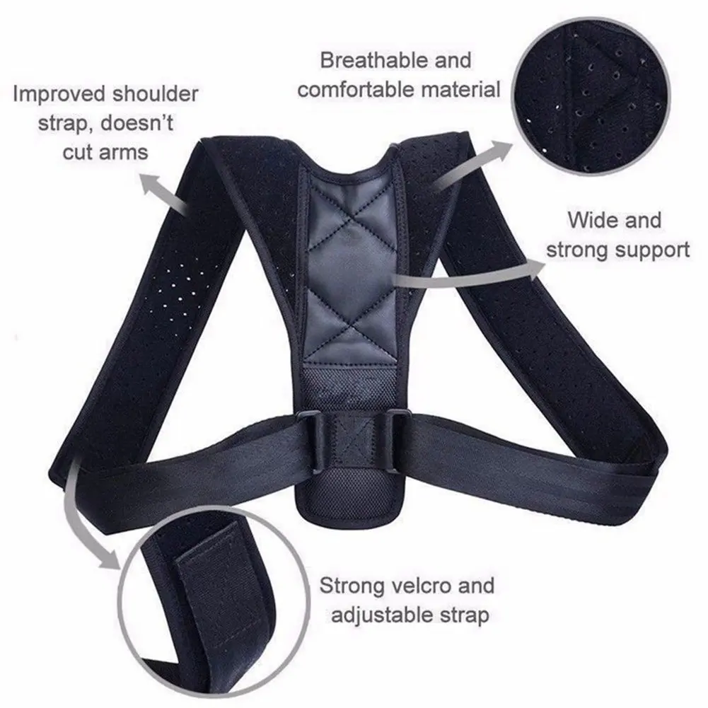 Adjustable Upper Back Straightener Posture Corrector for Men Under Clothes Shoulder Support Belt Brace Corset Body Shapers Women