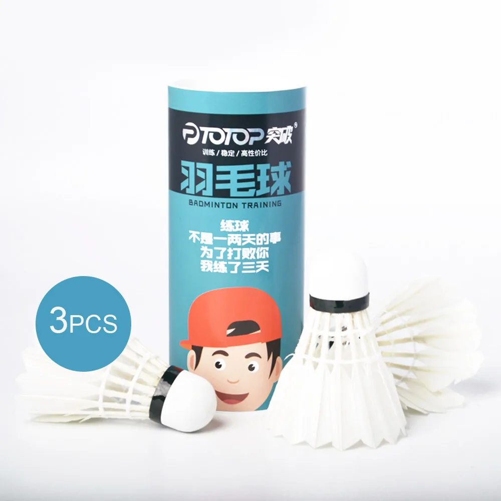 3pcs Colorful Badminton Training Exercise Sports Accessoriess Durable Shuttlecock Fitness Ball Game Outdoor Sporting Goods Indoor - Цвет: 3pcs