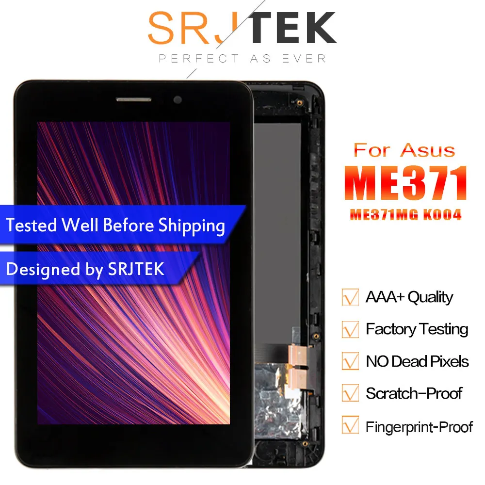 

Оригинальный 7-дюймовый ЖК-дисплей для ASUS Fonepad ME371MG ME371 K004, матричный сенсорный экран в сборе с рамкой, запчасти для планшетных ПК