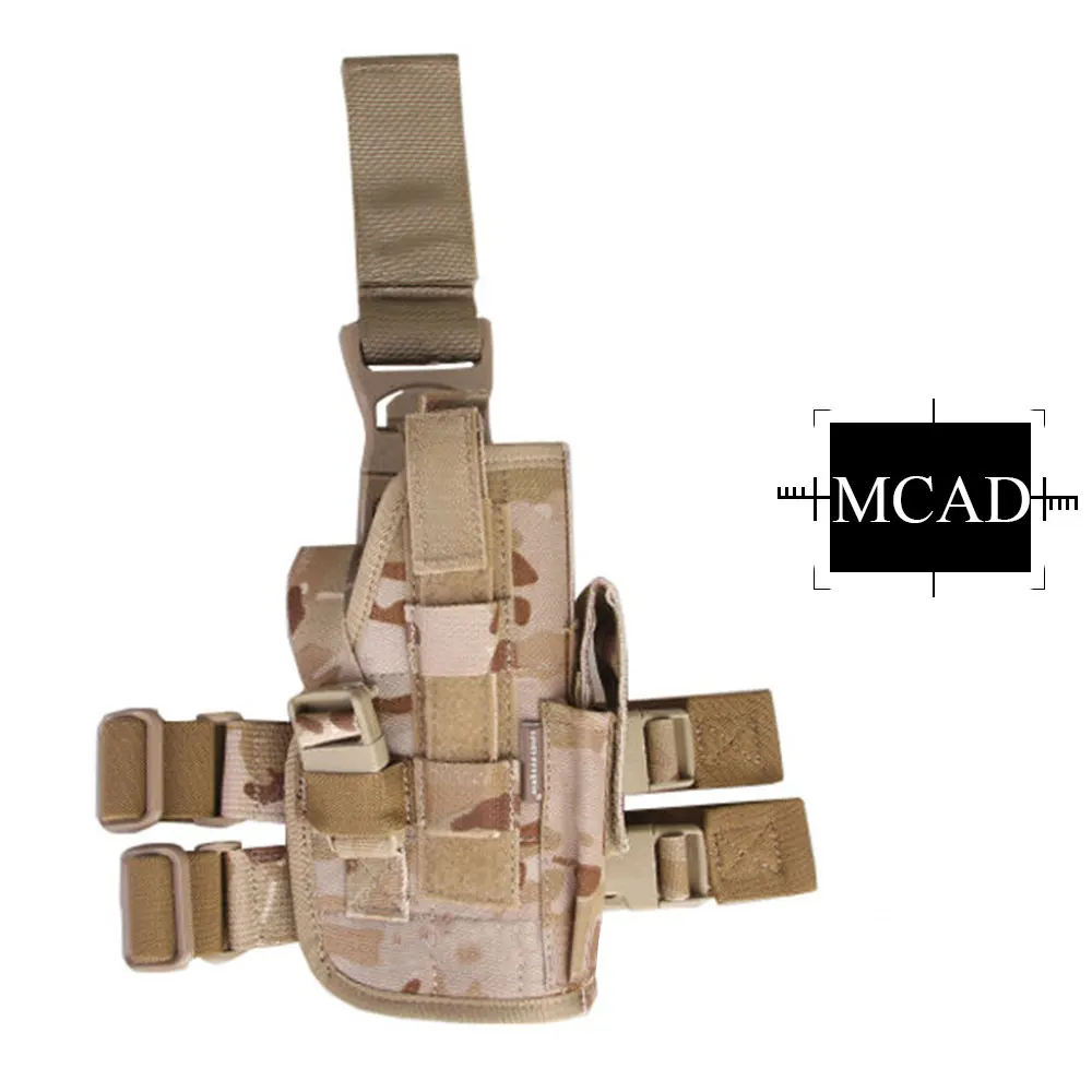 Multicam Arid EMERSONGEAR ножная кобура Торнадо Универсальный Тактический Бедро чехол NATO стиль EMERSON правая рука Левая рука пистолет держатель EM6201 - Цвет: Multicam Arid