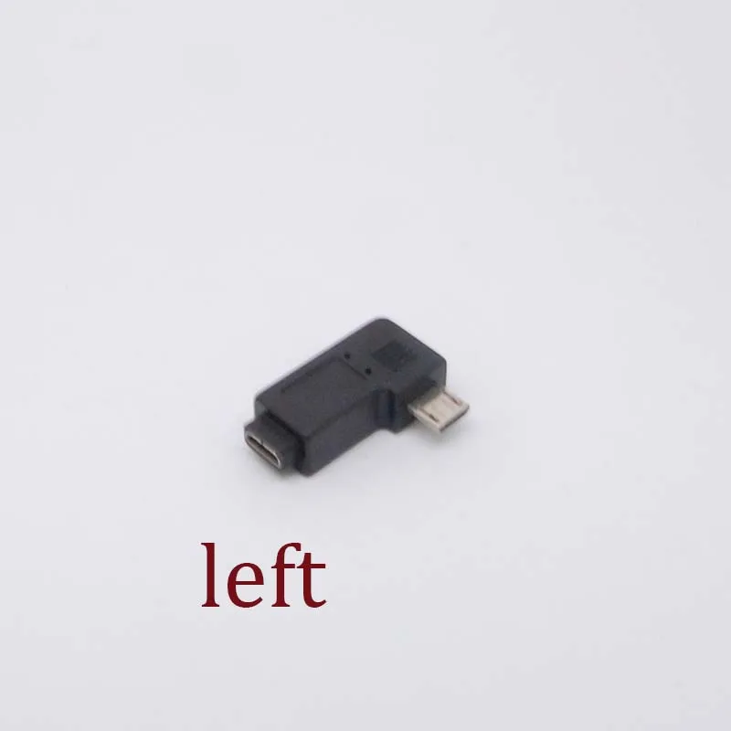 10 шт. 90 градусов левый угол микро USB B папа к женскому штекеру адаптеры зарядное