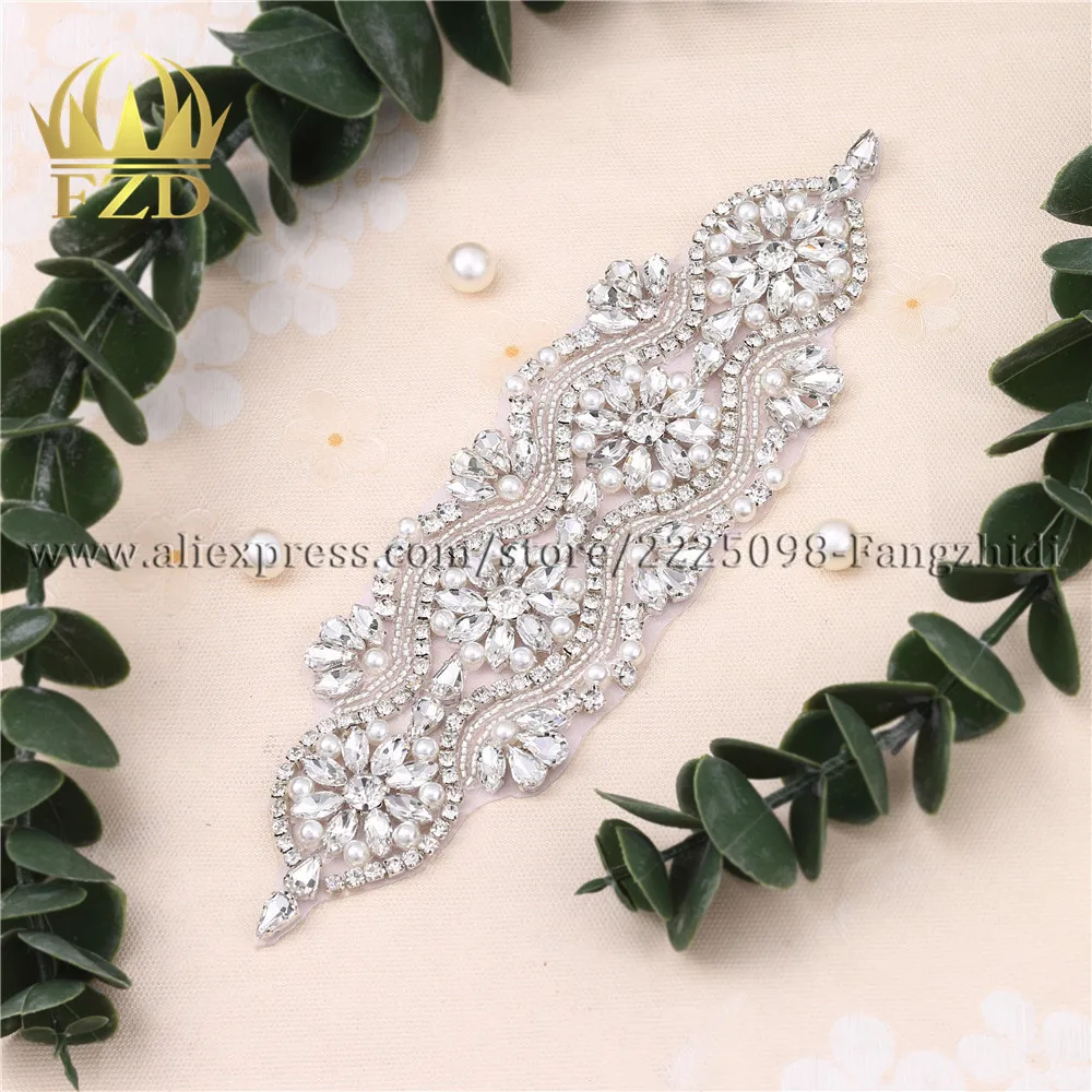 (30 шт.) оптовая продажа Железная Ткань для невесты жемчужная аппликация свадебных