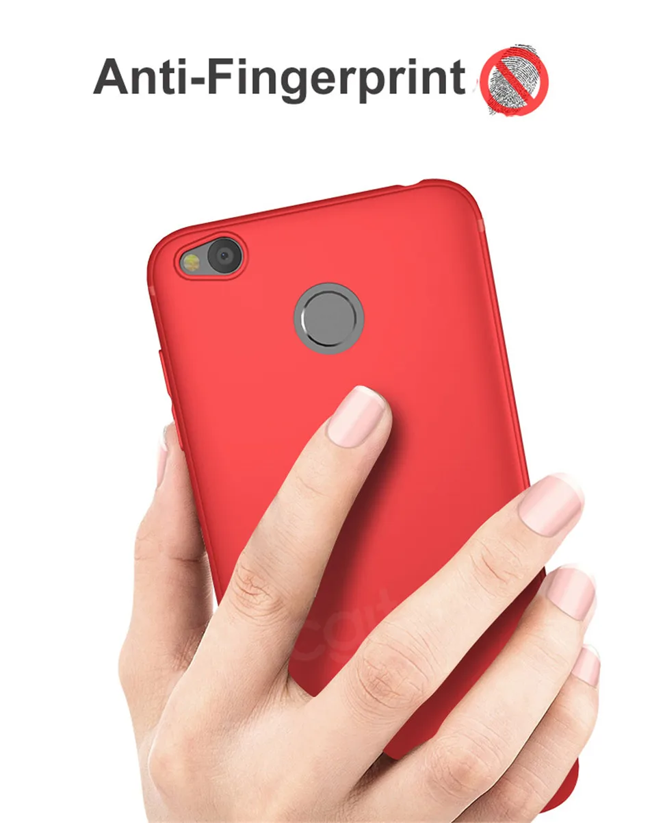 Для Xiaomi Redmi 4X чехол силиконовый ударопрочный матовый мягкий чехол из ТПУ чехол для Xiaomi Redmi 4X с защитой от отпечатков пальцев