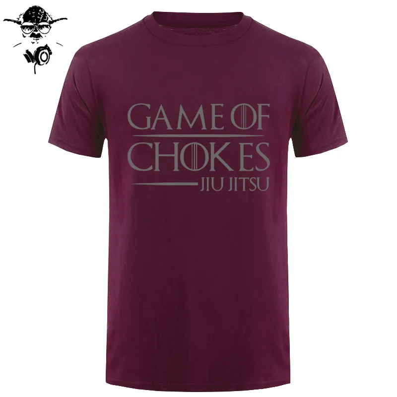 BJJ игра дросселей бразильская футболка джиу джитсу для мужчин и женщин летние топы Футболка короткий рукав хлопок Fightwear забавная футболка - Цвет: maroon gray