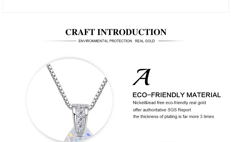 BAFFIN оригинальные кристаллы от Swarovski Ювелирные наборы грушевидный кулон ожерелье Висячие серьги для женщин свадебный серебряный цвет