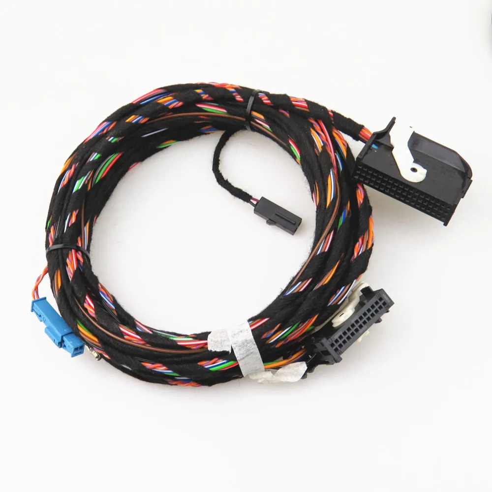 FHAWKEYEQ RGB Реверсивный Просмотр видео Камера КАБЕЛЬ жгута проводов комплект для VW Tiguan A6 A4 Q5 A7 A5 S5 RNS310 RNS315 RCD510 5ND827566C