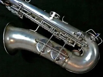 Старинные Holton серебряные альт саксофон руди Wiedoeft модель|saxophone mic|silver plated pendant