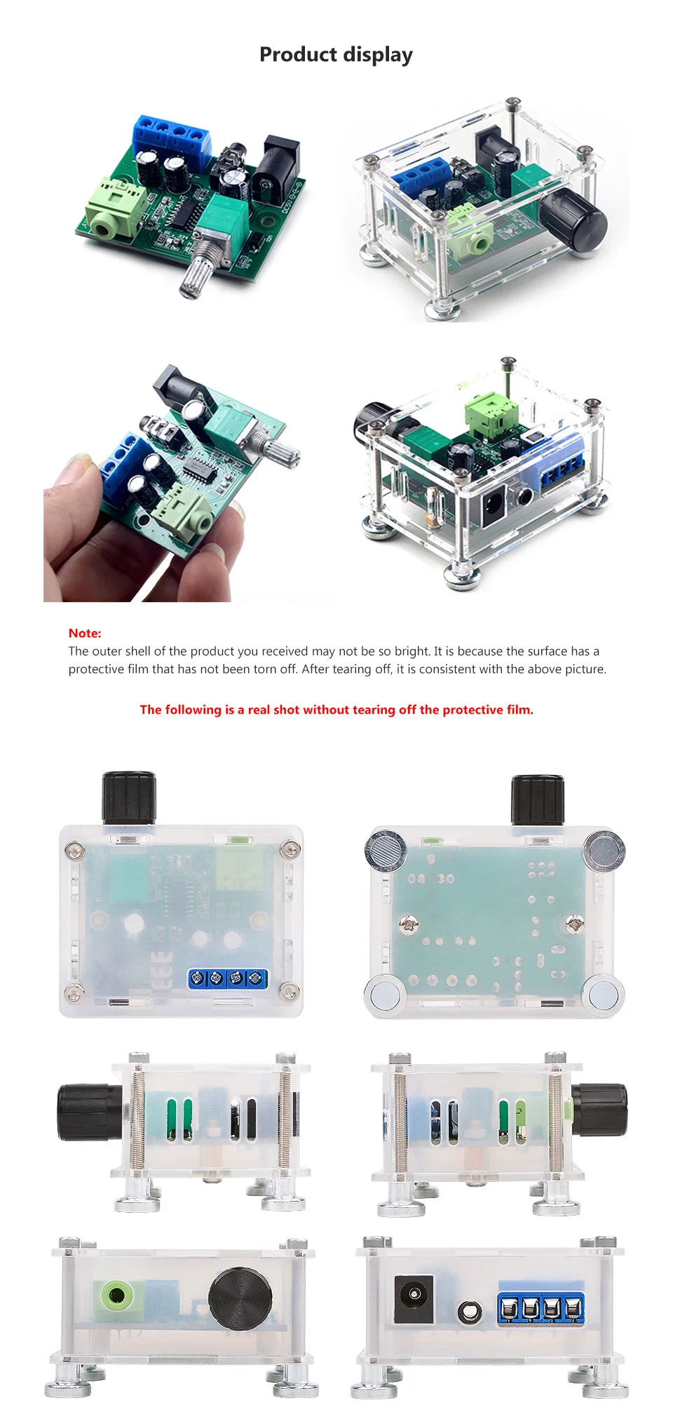 AIYIMA USB5V 3 Вт+ 3 Вт двухканальный стерео цифровой усилитель мощности аудио усилитель для наушников плата с Чехол DIY для домашнего кинотеатра