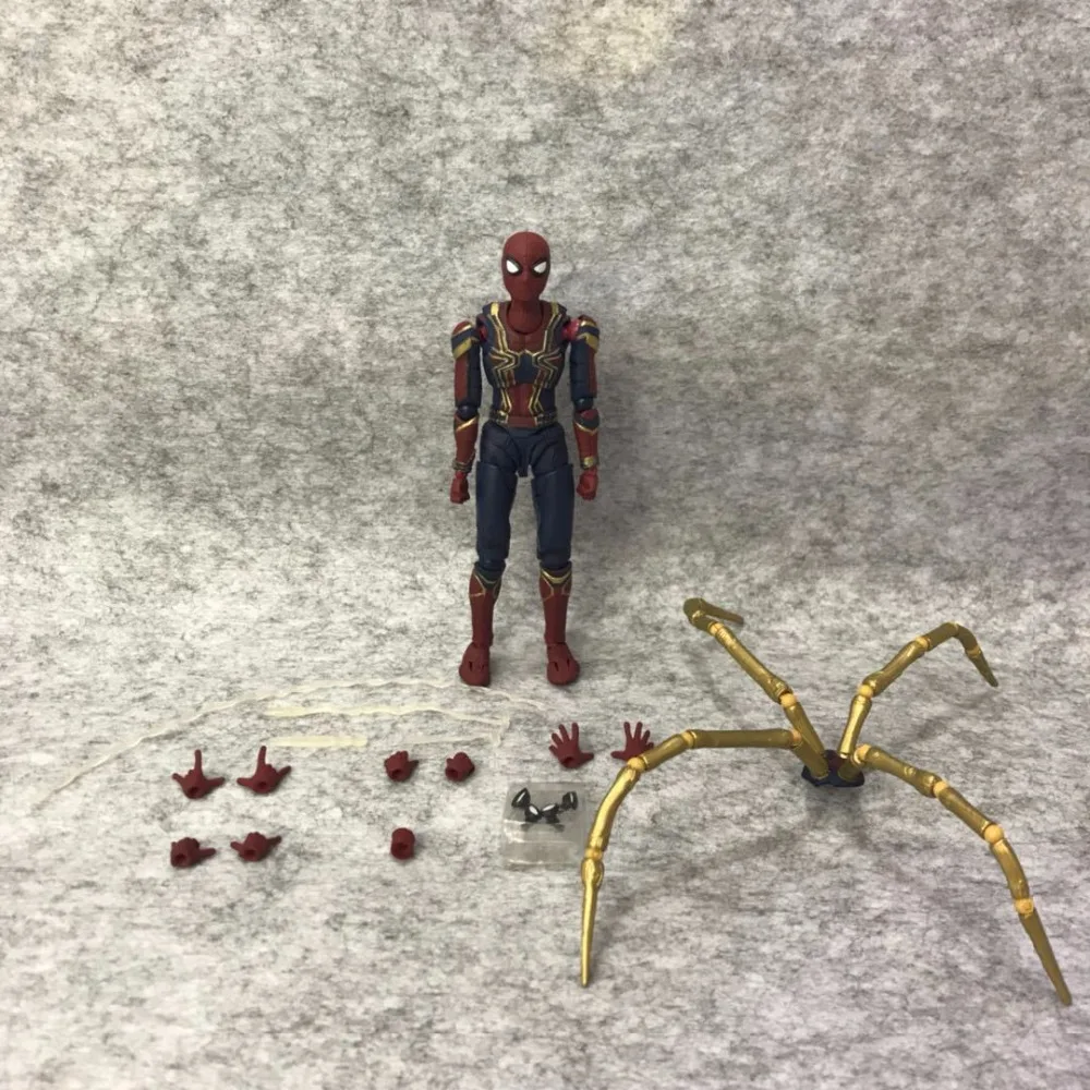 Фильм фигурка 14 см SHF Человек паук ПВХ модель игрушки подарок