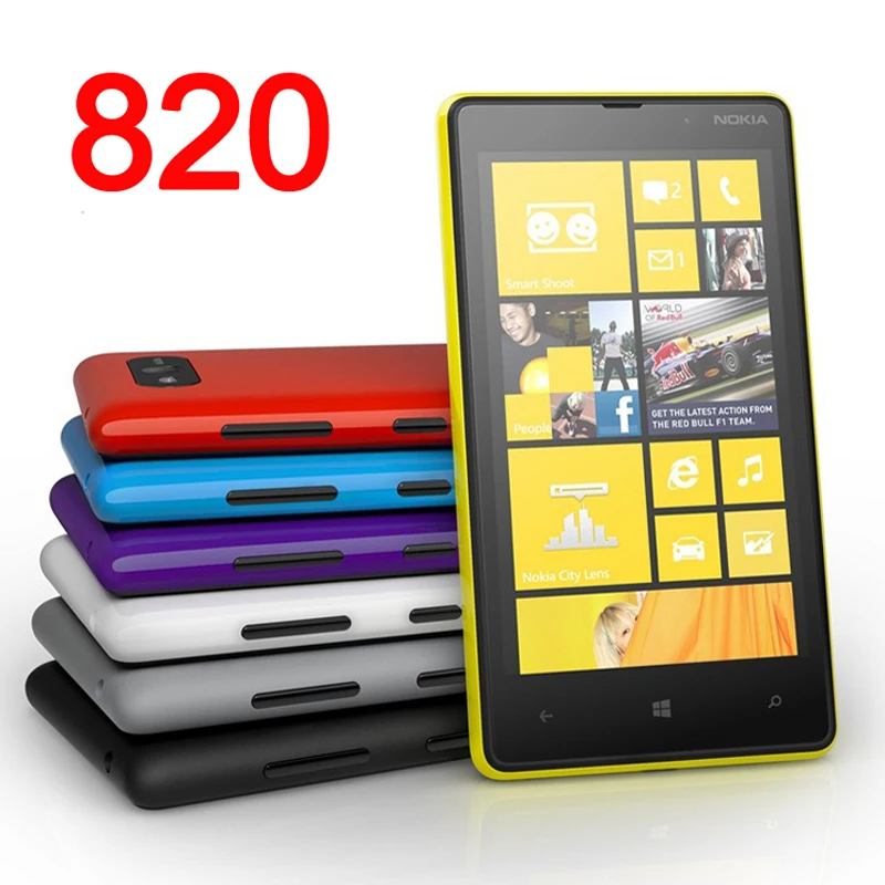 NOKIA Lumia 820 Восстановленный мобильный телефон Windows Phone 4 3 &quot3G Wifi 8MP разблокированный