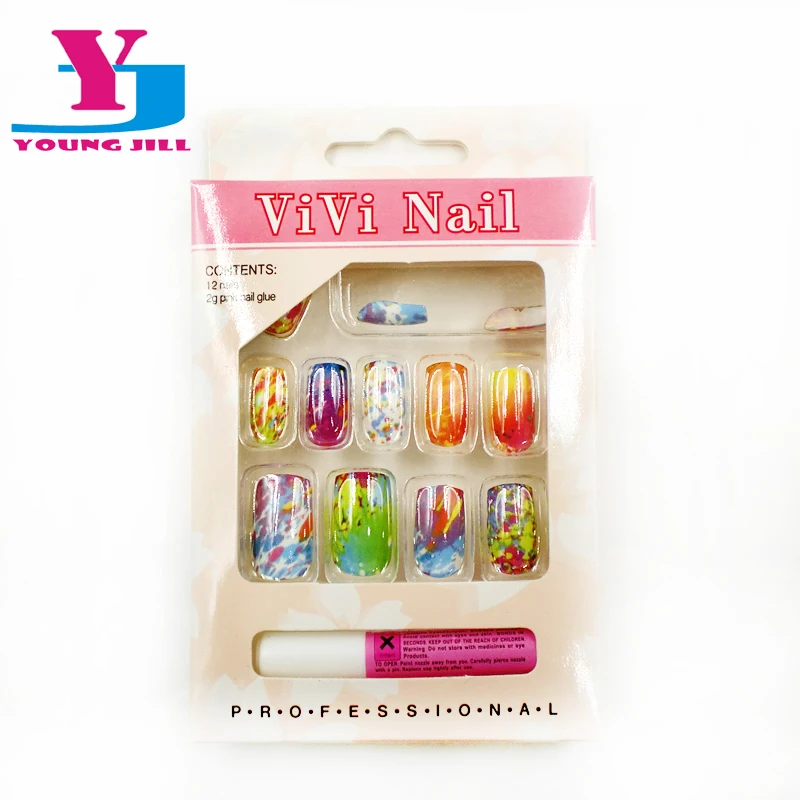 Новый дизайн ногтей Советы Искусственные накладные ногти для ног полного