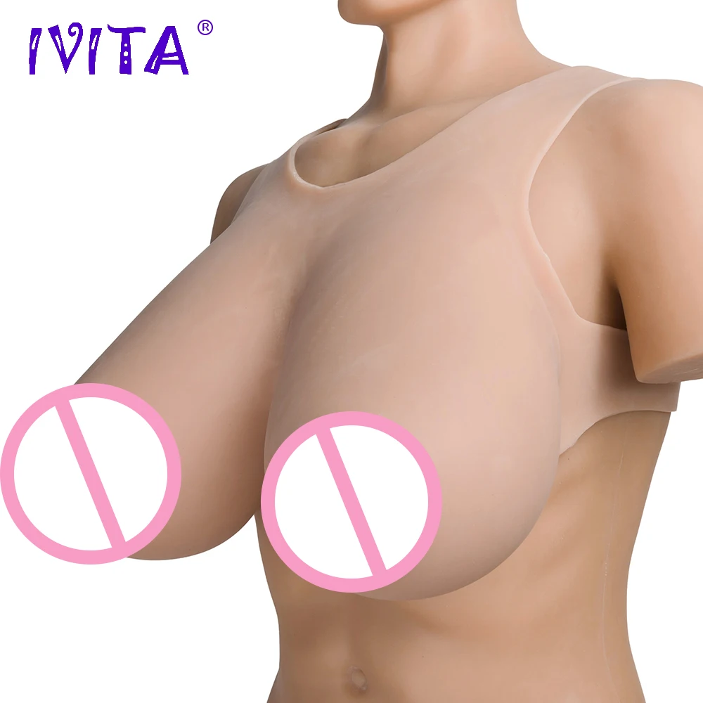 Реалистичная силиконовая форма для груди IVITA 8300 г искусственные трансвеститов