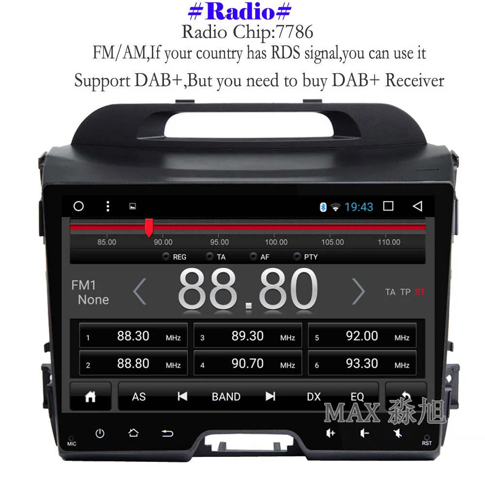 Макс Android 8.1.0 GPS навигационная система автомобильный DVD для KIA Sportage 2011 2012 2013 2014 2015