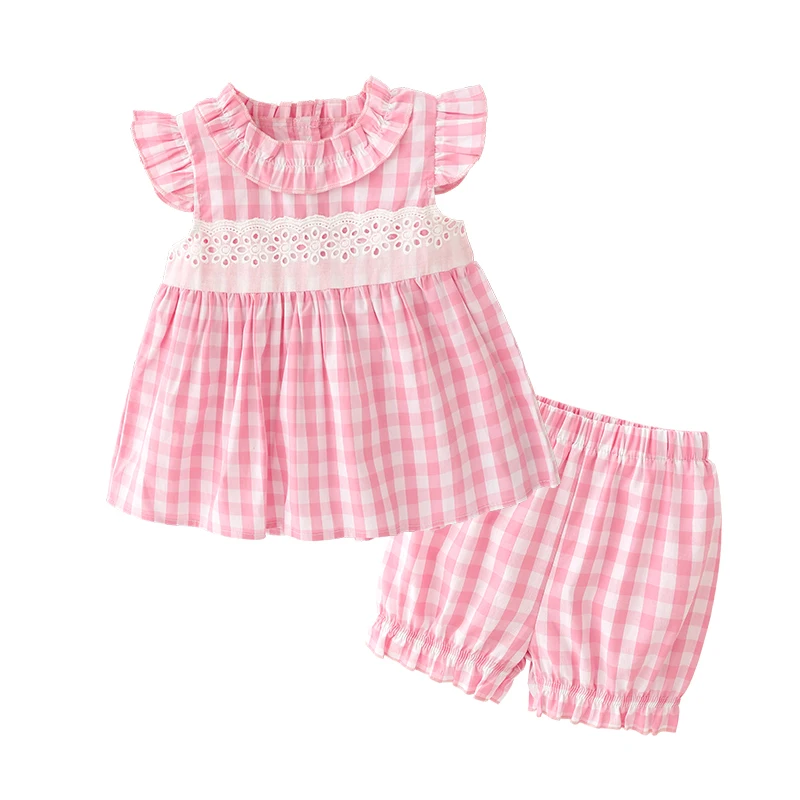 Милое и Красивое Летнее платье для маленьких девочек детей от 2 до 7 лет в клеточку