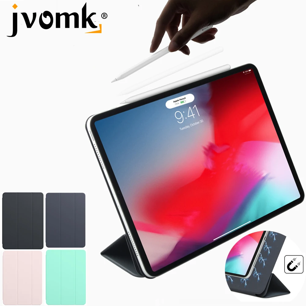 Магнитный смарт Фолио для 11 дюймов iPad Pro 2018 трехслойный чехол подставка a80.