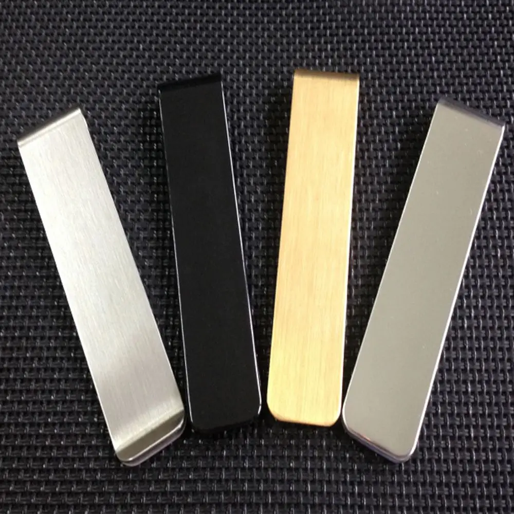 A 1pc silver Чехол для удостоверения личности, зажим для денег, металлический нержавеющий чехол для мужчин, зажимы для денег и долларов, зажимы для стальных карт для пожилых - Цвет: A 1pc silver
