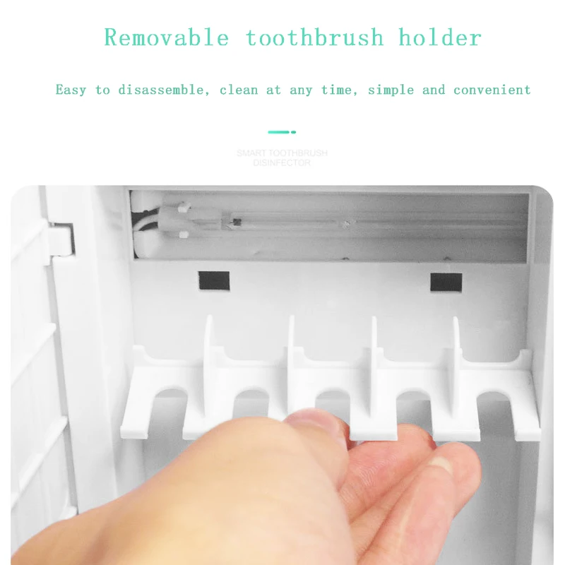 

ATWFS UV Light Ultraviolet Toothbrush UV Sterilizer Box Toothbrush Holder Teeth Brush Disinfector Home Bathroom Sets