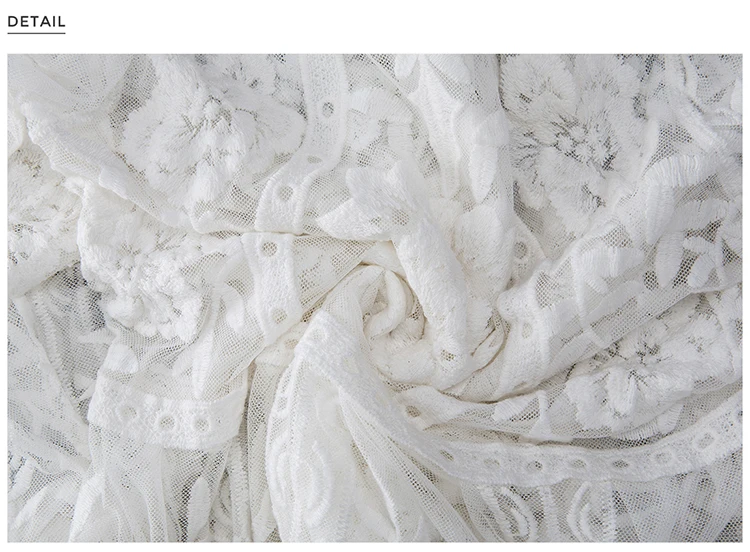 Женское прозрачное кружевное пляжное платье с v образным вырезом и длинным