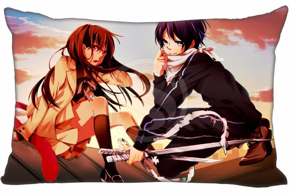 Горячая Распродажа Noragami #3 Наволочка на заказ молнии Прямоугольная подушка чехлы