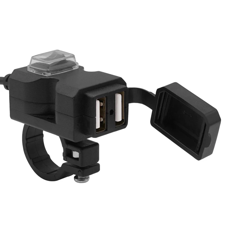 Водонепроницаемое зарядное устройство для мотоцикла с двумя USB