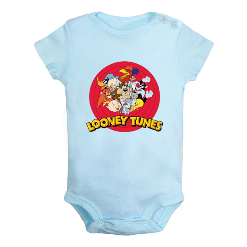 JaBaby1340BLD Милый детский комбинезон с изображением кота Сильвестра Looney ttes для новорожденных мальчиков и девочек, Униформа-комбинезон с принтом, боди для младенцев, одежда хлопковые комплекты - Цвет: JaBaby1340BLD