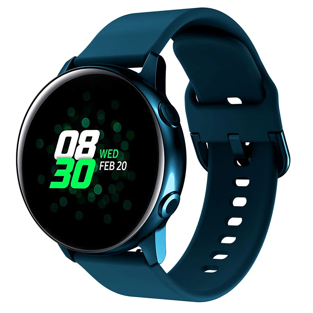 Для samsung Galaxy Watch активный ремешок силиконовый браслет для samsung часы активные Ремешки ремешок для Galaxy Active ремешок для часов 20 мм