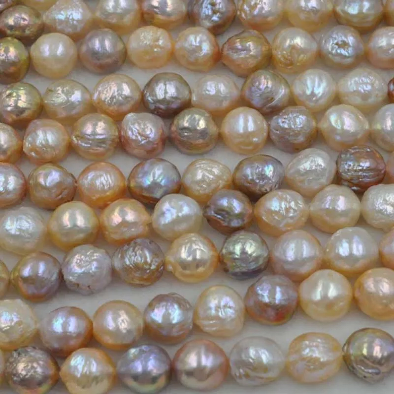 Великолепный разноцветный жемчуг Kasumi 1 нить 11 14 мм|pearl natural|pearl strandnatural pearls |