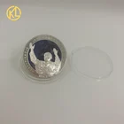 2011, польская монета, сувенир, Посеребренная монета для коллекционирования банкнот, подарок