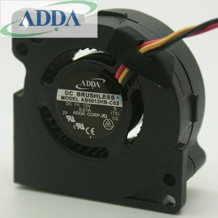Оптовая продажа для ADDA AB5012HB C03 вентилятор сервера DC 12V 0.21A 50x50x20 мм 5 см 50 3 провода 3Pin