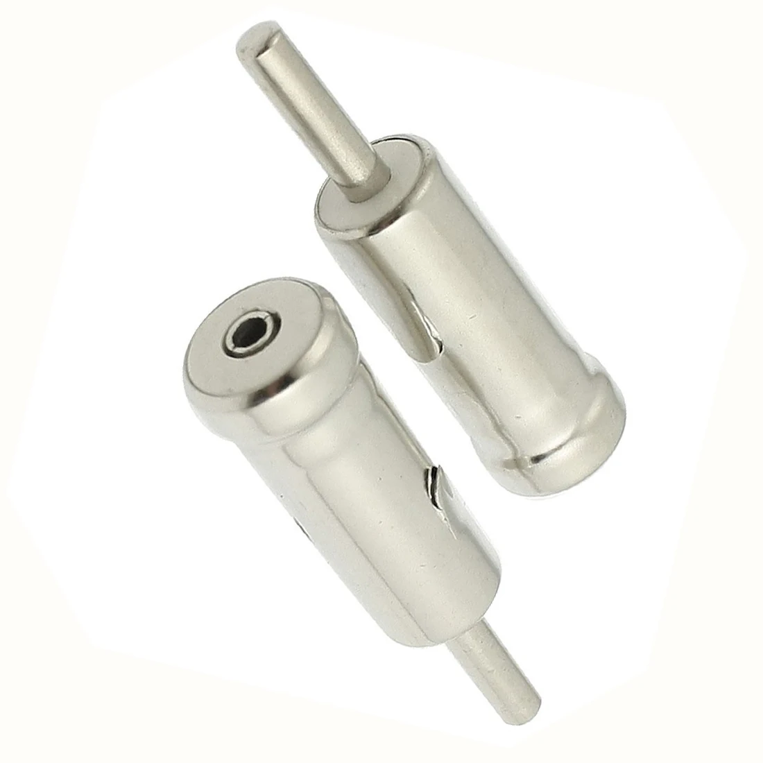 2 шт. серебристые штекерные коннекторы AM / FM радио антенные адаптеры | Автомобили и