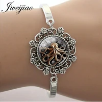 jweijiao animal bird dog cat fish lace charm bracelets wings dolphin antique plated chain bangles jewelry gift t379