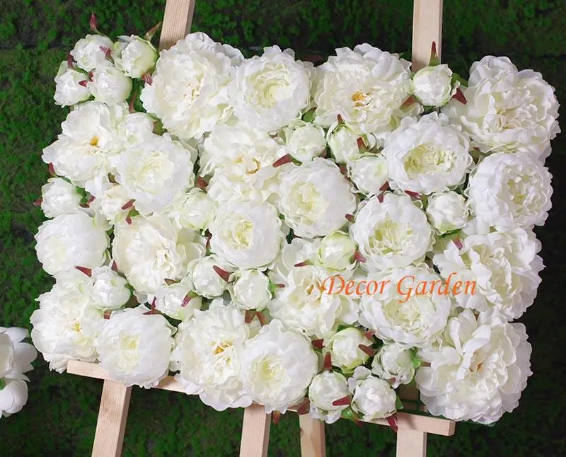 

16COLOR 14.5CM/ 5.7" Artificial Silk Decorative Peony Flower Heads For DIY Wedding Wall Arch Home Party Decorative High Quality