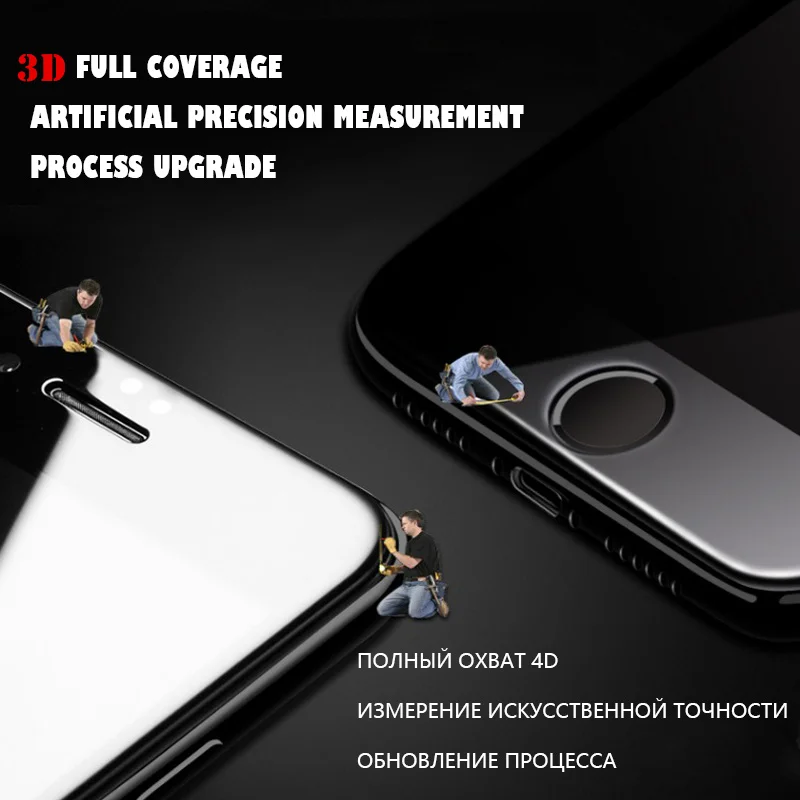 OLAF Full Screen Protective Tempered Glass for iphone X 7 8 Plus 9H Protector Film 6 6s Toughened | Мобильные телефоны и